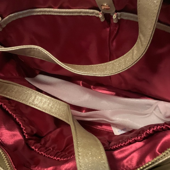 Gold Sparkle White Elm Aquila Bag w/long strap& dust cover- NWT- sold out color! - Picture 6 of 11